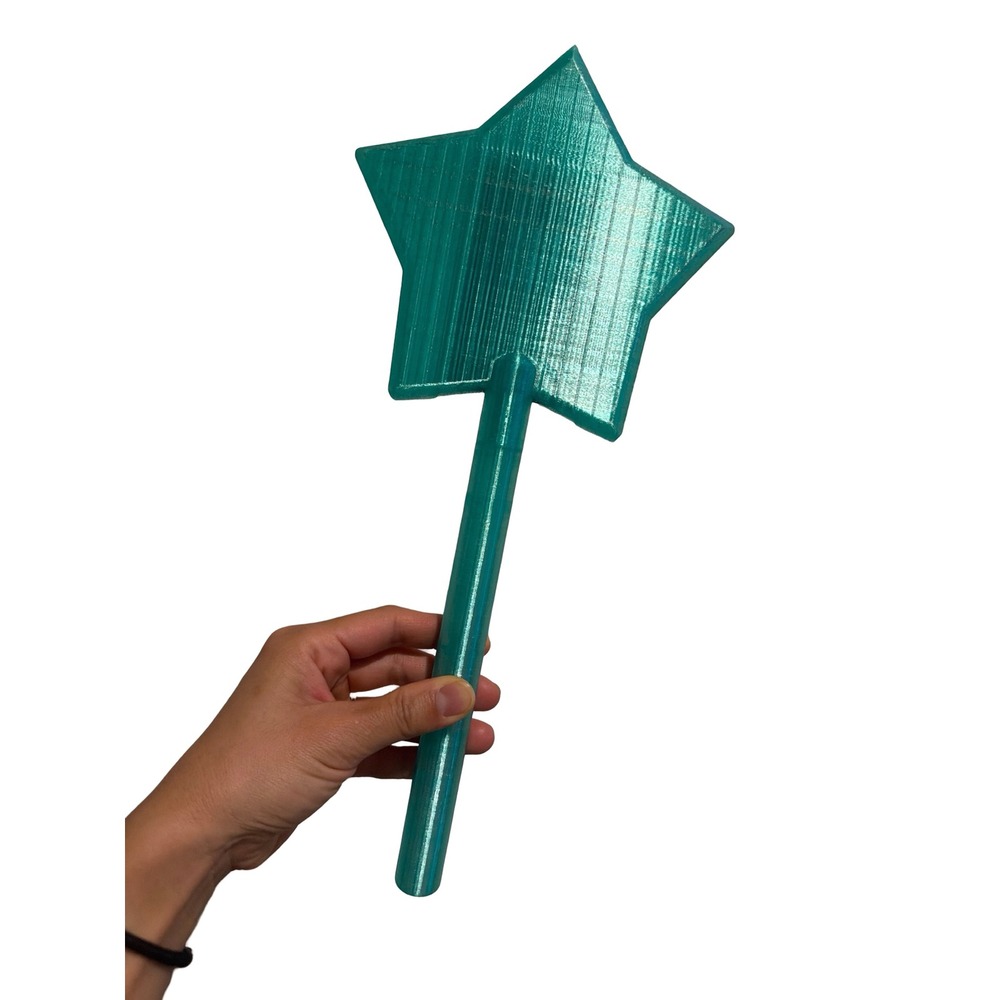 3D Twinkle Star Translucent Green Credit Debit Card Wand Kids